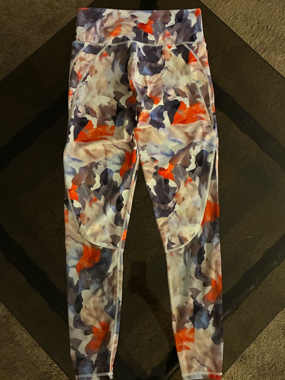 Fabletics Women’s Leggings — Blue, Gray & Orange